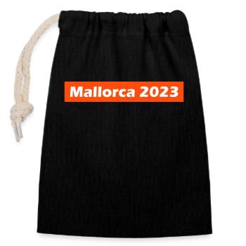 Mallorca 2023 - Closable cotton gift bag (14x20cm) - black - Front