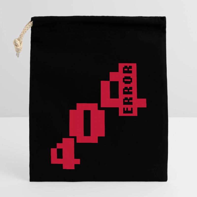 Error 404 Verbindung Problem Verschließbarer Geschenkbeutel aus Baumwolle (14x20cm)
