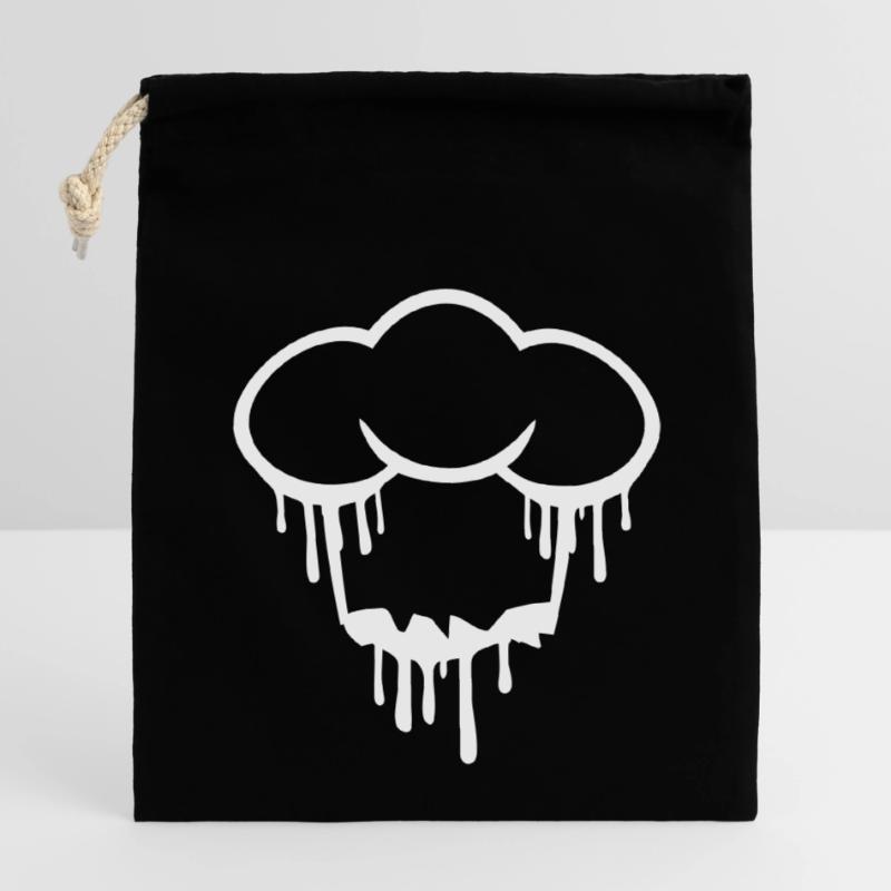 Graffiti Chef's Hat Kitchen Master Chef Cool Spray Closable cotton gift bag (14x20cm)