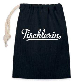 Tischlerin - Verschließbarer Geschenkbeutel aus Baumwolle (14x20cm) - Navy - Vorne