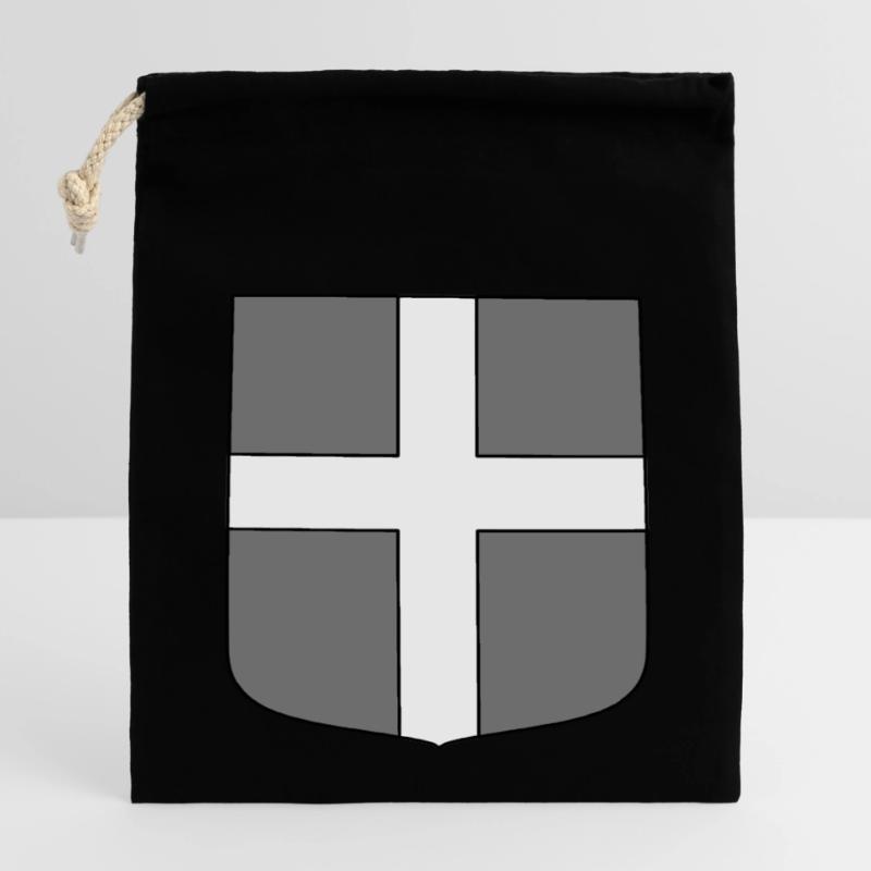 eng tactical shield Closable cotton gift bag (14x20cm)