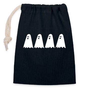 Ghosts - Closable cotton gift bag (14x20cm) - navy - Front