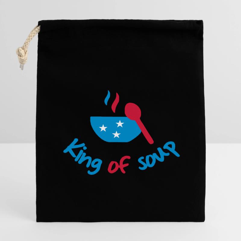 cuire à feu Sac cadeau en coton avec cordon (14 x 20 cm)