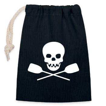 rudern - Verschließbarer Geschenkbeutel aus Baumwolle (14x20cm) - Navy - Vorne