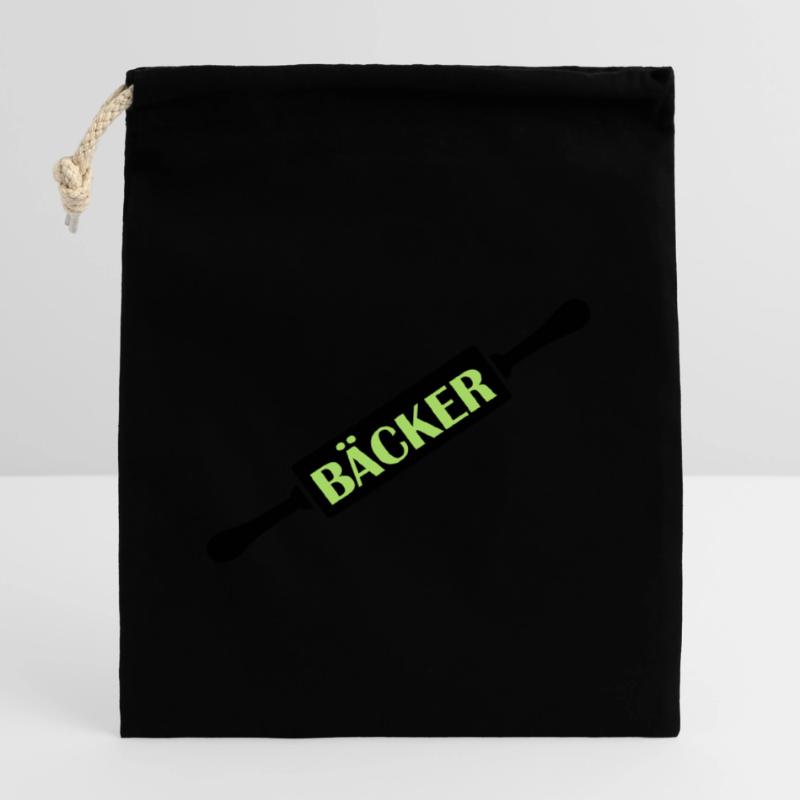 bäcker Verschließbarer Geschenkbeutel aus Baumwolle (14x20cm)
