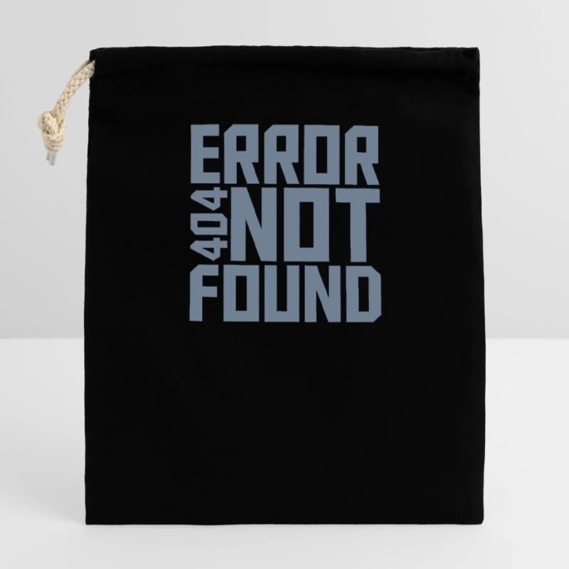 Error 404 not found Closable cotton gift bag (14x20cm)