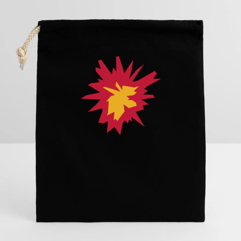 fire flame hot tnt dynamite explode explosi Closable cotton gift bag (14x20cm)