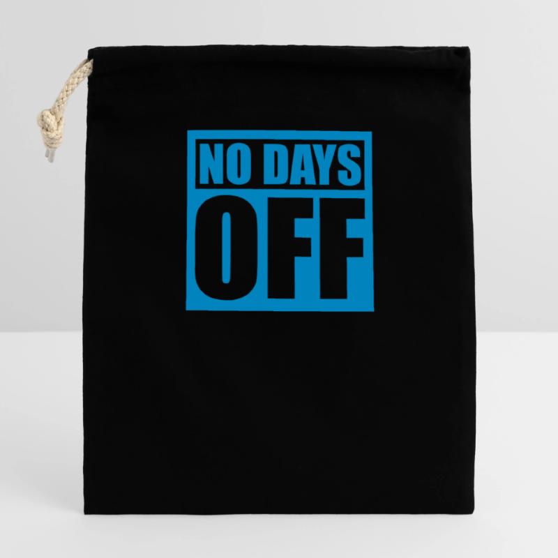 pas de jours de congé devis Sac cadeau en coton avec cordon (14 x 20 cm)
