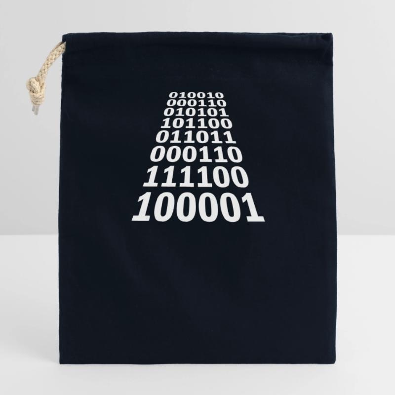Binär Code Programm Sprache Verschließbarer Geschenkbeutel aus Baumwolle (14x20cm)