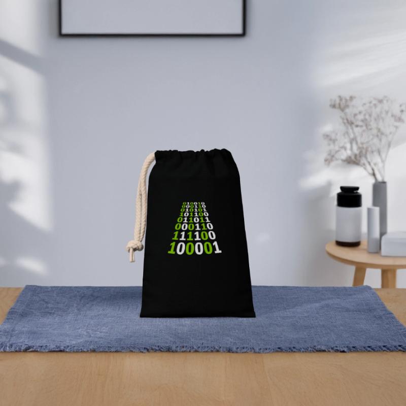 Binär Code Programm Sprache Verschließbarer Geschenkbeutel aus Baumwolle (14x20cm)