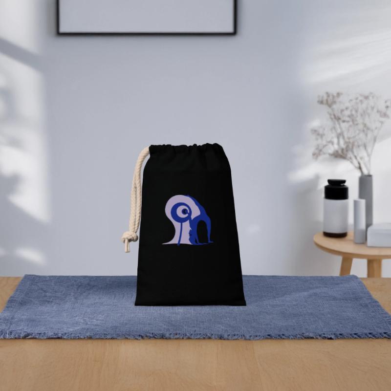 Justification. Manipulation de la perception Sac cadeau en coton avec cordon (14 x 20 cm)