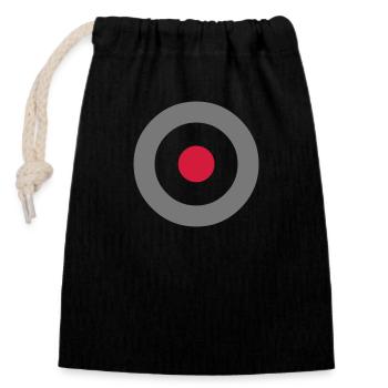 Mod Target Fussball Football World Champion - Closable cotton gift bag (14x20cm) - black - Front