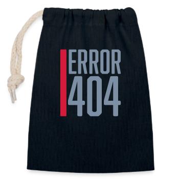 Error Code Error 404 - Closable cotton gift bag (14x20cm) - navy - Front