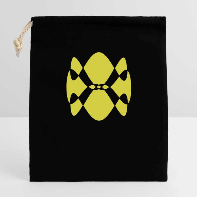 Spirogram Closable cotton gift bag (14x20cm)