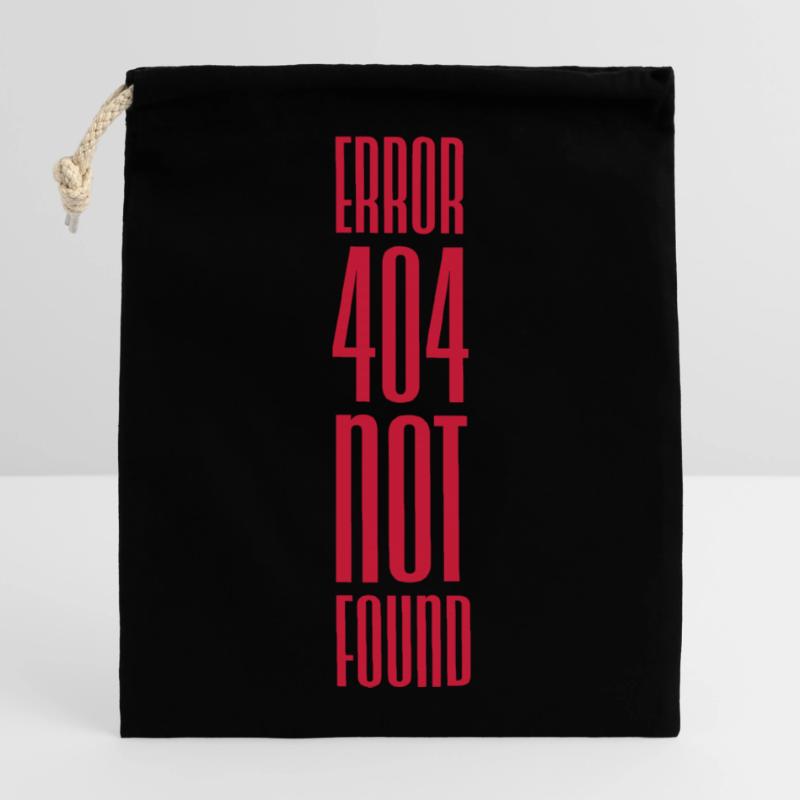 Error 404 not found Closable cotton gift bag (14x20cm)