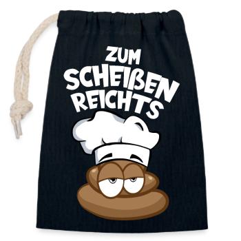 KOCH KOCHEN ZUM SCHEISSEN REICHTS HOBBYKOCH - Verschließbarer Geschenkbeutel aus Baumwolle (14x20cm) - Navy - Vorne