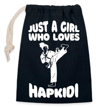 Hapkido Judo Karate Kampfsport Aikido Kampfkunst - Verschließbarer Geschenkbeutel aus Baumwolle (14x20cm) - Navy - Vorne