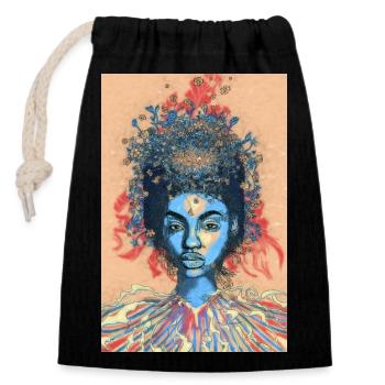 Roots of Fire - Closable cotton gift bag (14x20cm) - black - Front
