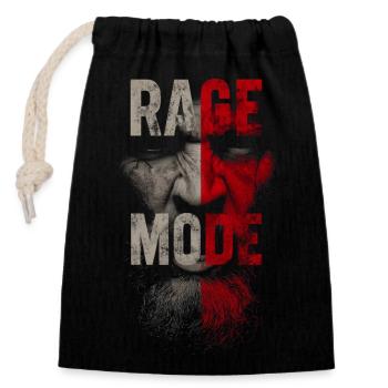 Rage Mode - Closable cotton gift bag (14x20cm) - black - Front