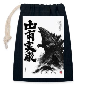 Monster Ink of Destruction - Closable cotton gift bag (14x20cm) - navy - Front