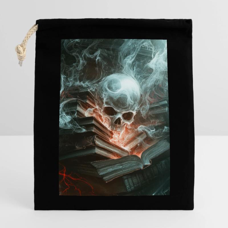 Haunted Knowledge Unleashed Closable cotton gift bag (14x20cm)