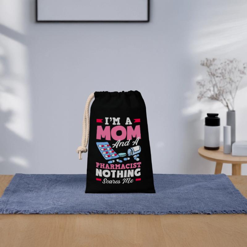 Pharmacist Pharmaceutical Technical Closable cotton gift bag (14x20cm)