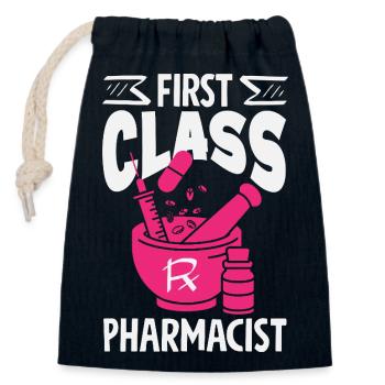 Apotheker Pharmazeutisch-technischer - Verschließbarer Geschenkbeutel aus Baumwolle (14x20cm) - Navy - Vorne