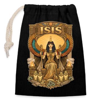 Throne of ISIS - Closable cotton gift bag (14x20cm) - black - Front