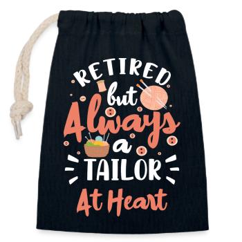 Tailor Thread Pants Bespoke Tailor - Closable cotton gift bag (14x20cm) - navy - Front
