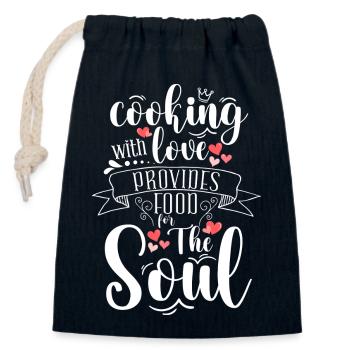Koch Restaurant Beruf Gastronomie - Verschließbarer Geschenkbeutel aus Baumwolle (14x20cm) - Navy - Vorne