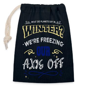 cadeau d’anniversaire astronomie amateurs d’astronomie drôle - Sac cadeau en coton avec cordon (14 x 20 cm) - bleu marine - Devant