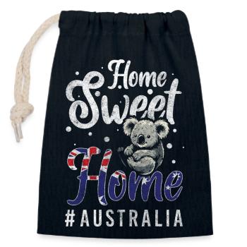 Down Under Travel Flag Exotic - Closable cotton gift bag (14x20cm) - navy - Front