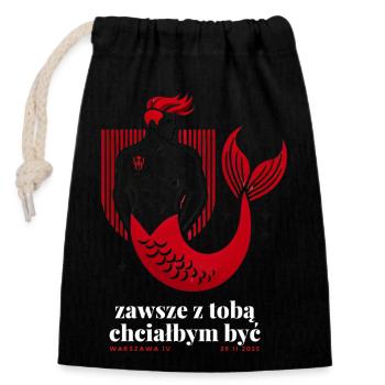 T-Shirt Warschau Akustisch 2024 - Verschließbarer Geschenkbeutel aus Baumwolle (14x20cm) - Schwarz - Vorne