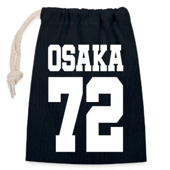 Osaka 72 - Soccer League - Japan - Tokyo - Kobe - Verschließbarer Geschenkbeutel aus Baumwolle (14x20cm) - Navy - Vorne