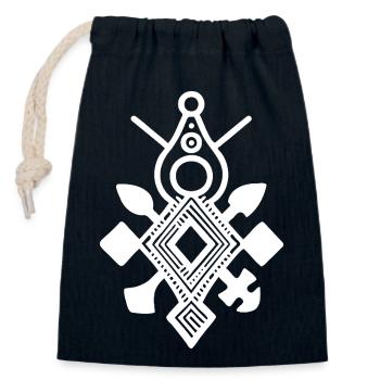 Das Kreuz des Südens - Verschließbarer Geschenkbeutel aus Baumwolle (14x20cm) - Navy - Vorne