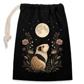Ideal gift for animal and nature lovers - Closable cotton gift bag (14x20cm) - black - Front