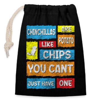 Pet Nocturnal Animal Lovers Animal Welfare - Closable cotton gift bag (14x20cm) - black - Front