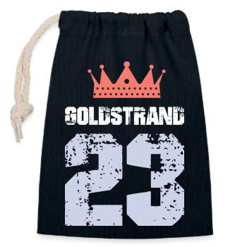 Golden Sands 23 Jersey 2023 - Closable cotton gift bag (14x20cm) - navy - Front