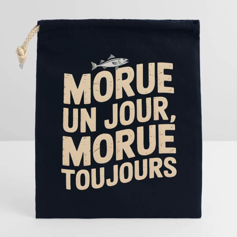 Once a cod, always a cod Closable cotton gift bag (14x20cm)