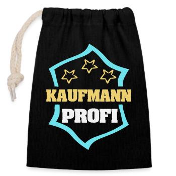 Emploi Homme d’affaires - Sac cadeau en coton avec cordon (14 x 20 cm) - noir - Devant