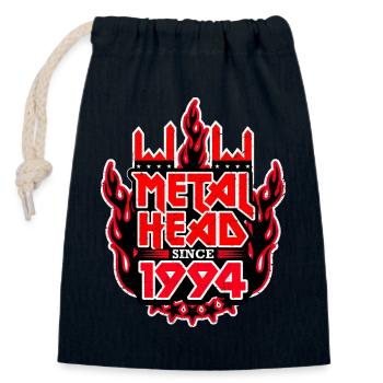 METALHEAD since 1994 - Closable cotton gift bag (14x20cm) - navy - Front