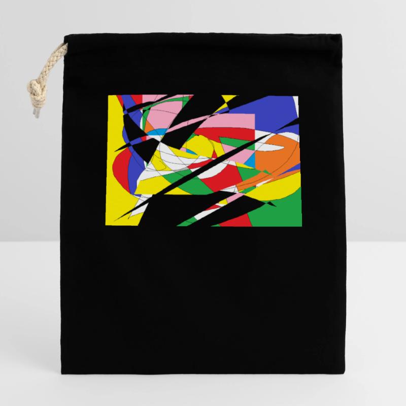 Modèle Sac cadeau en coton avec cordon (14 x 20 cm)