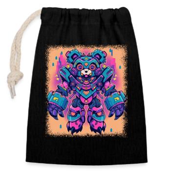 Geek Mammal Bday Déclaration Cadeau Grumbler Anniversaire - Sac cadeau en coton avec cordon (14 x 20 cm) - noir - Devant