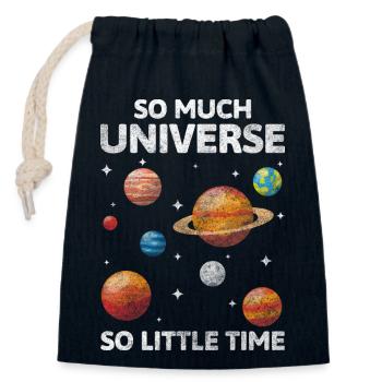 Astronomy Research Discover Astronomer - Closable cotton gift bag (14x20cm) - navy - Front
