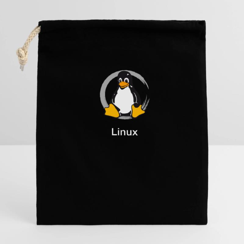 Pc computer Pinguin nerd geek Programmierer Admin Verschließbarer Geschenkbeutel aus Baumwolle (14x20cm)