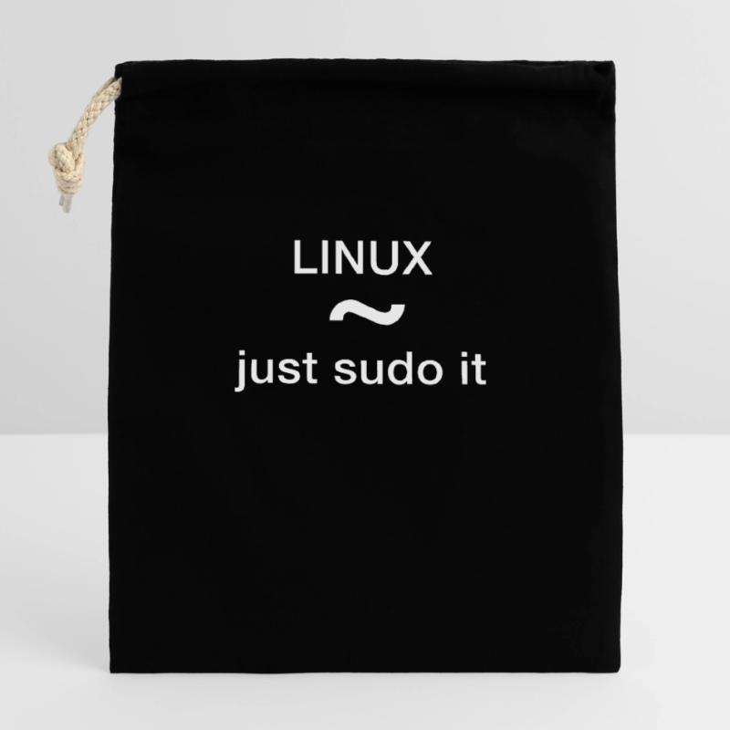 just sudo it pc programmierer nerd code löschen un Verschließbarer Geschenkbeutel aus Baumwolle (14x20cm)