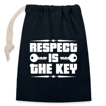 Respect Acceptance Tolerance Recognition Validity - Closable cotton gift bag (14x20cm) - navy - Front