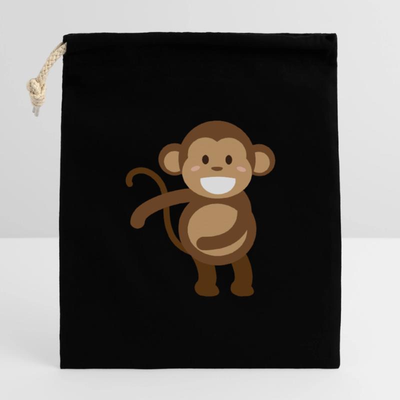 Dancer float dance gift dance trend dance monkey Closable cotton gift bag (14x20cm)
