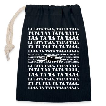 Célèbre série télévisée des années 80 - Équipe A avec Van - Sac cadeau en coton avec cordon (14 x 20 cm) - bleu marine - Devant