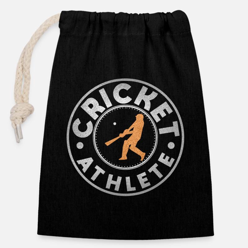 Cricket cricket - Closable cotton gift bag (14x20cm) - black